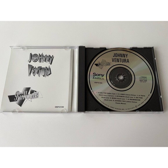Johnny Ventura Brillantes CD 1994 Sony Discos Play Tested - Picture 4 of 4